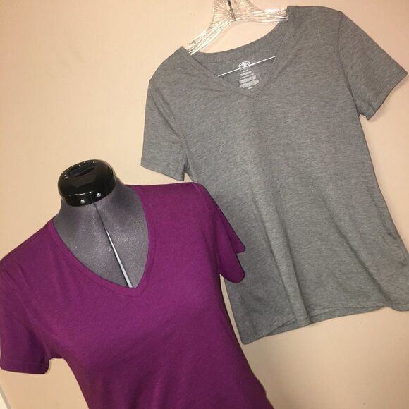 Athletic Pair 2 Short Sleeve Shirts Mediumm - Picture 1 of 9